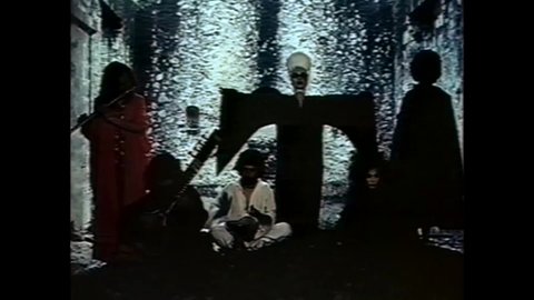 CIRCA 1973 - In this horror film, inmates of an abandoned asylum perform a strange ritual.