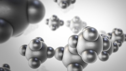 Abstract Molecule Structure Animation Background.