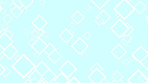 Simple diamond-shaped particle illustration Pastel blue 2d render loop