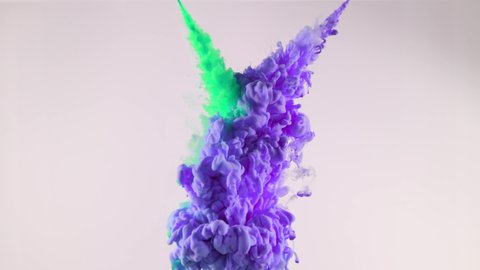 Color Burst - colorful smoke powder explosion fluid ink particles slow motion,ink in water stock footage,ink in water inkprint solutions video download,ink in water 4k video.