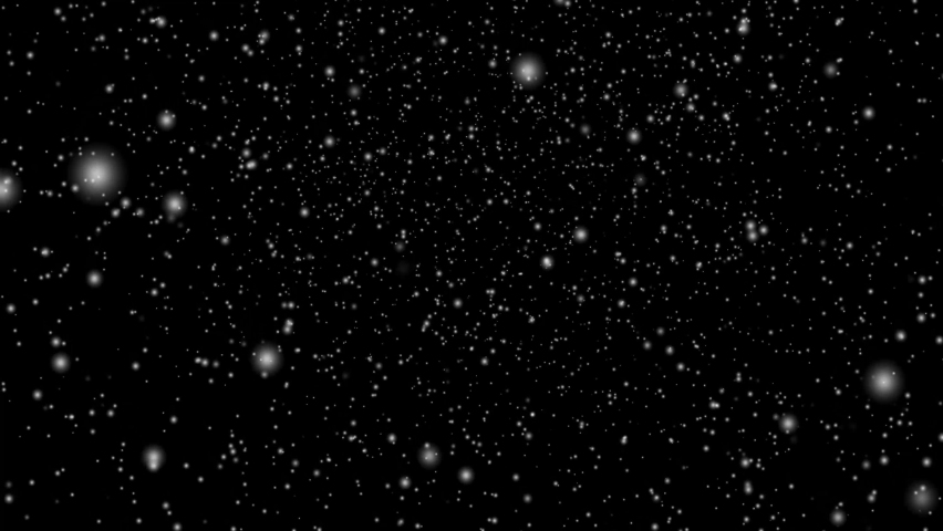 snowfall overlay, black background - winter, slowly falling snow effect - green screen Royalty-Free Stock Footage #1075053764