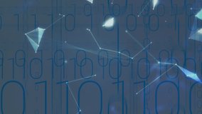 Animation of globe with network of connections over binary coding. global digital interface, technology and networking concept digitally generated video. - Powered by Shutterstock - Get 15% off with code: PIKWIZARD15