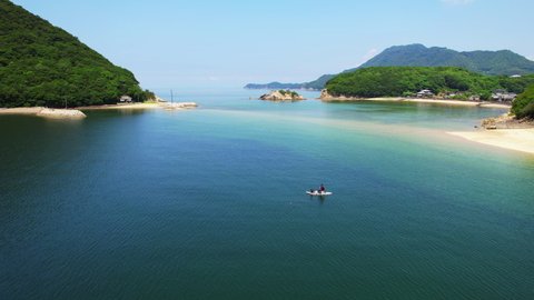 Beautiful Seto Inland Sea in Mitoyo City, Kagawa Prefecture, Japan