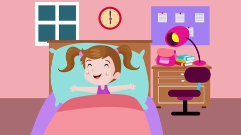 40 Girl Waking Up Cartoon Stock Video Footage - 4K and HD Video Clips |  Shutterstock