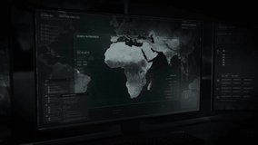 Modern Monitors and keyboards. Authentication Process. Searching Target Data. Position Analysis. A criminal was identified in Eastern Europe. He was found in Minsk, Belarus. User Interface. Software. - Powered by Shutterstock - Get 15% off with code: PIKWIZARD15