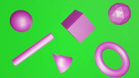 Neon 3D Flying geometric shapes sign 4K Looped Background Animation - Powered by Shutterstock - Get 15% off with code: PIKWIZARD15