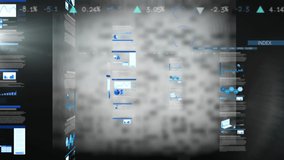 Animation of statistics and data processing. global business, digital interface, technology and networking concept digitally generated video. - Powered by Shutterstock - Get 15% off with code: PIKWIZARD15