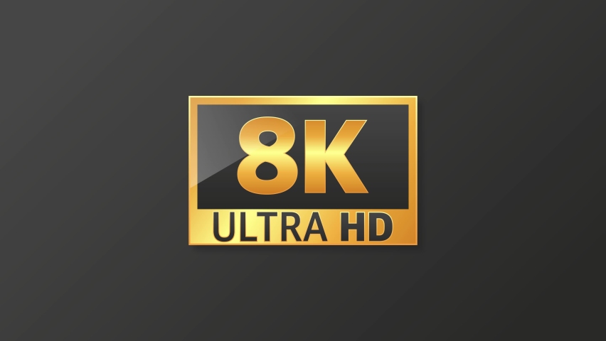 Modern tv full hd 4k, great design for any purposes. Set technology signs. Motion graphics.