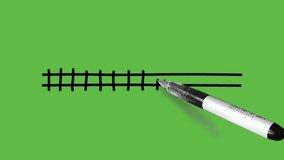 Drawing wooden ladder with small distance in black colour on abstract green background
 - Powered by Shutterstock - Get 15% off with code: PIKWIZARD15