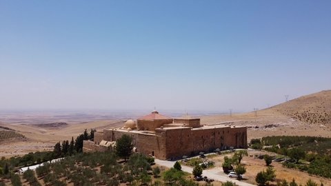 Monastery of Saint Ananias, important Syriac Orthodox monastery, is located three kilometers south east of Mardin, Turkey. Known as Saffron Monastery which is derived from the warm color of its stone
