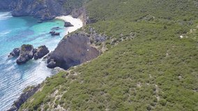 portugal coastline drone footage 4k