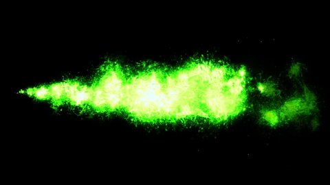 Green Explosion Fire Particle Loop Animation Stock Footage Video (100% ...
