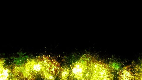 Green Explosion Fire Particle Loop Animation Stock Footage Video (100% ...
