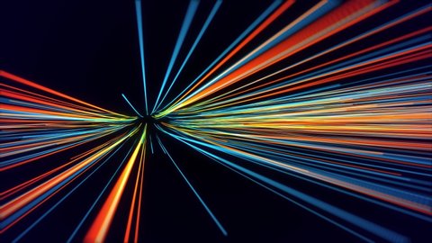 3d 4k Loop Lines Fiber Optic Stock Footage Video (100% Royalty-free ...