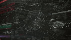 Animation of scope scanning and data processing over cityscape. global technology, digital interface and connections concept digitally generated video. - Powered by Shutterstock - Get 15% off with code: PIKWIZARD15
