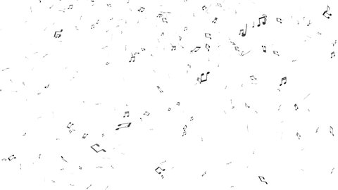 A lot of musical notes pouring into the white space. Represents overflowing music. 