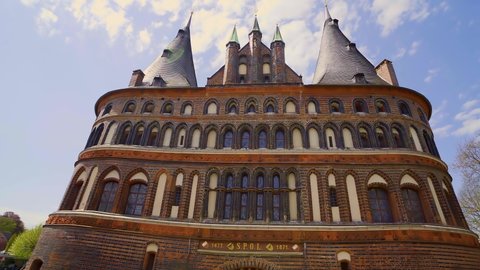 Famous Holstentor in the city of Lubeck Germany - travel photography