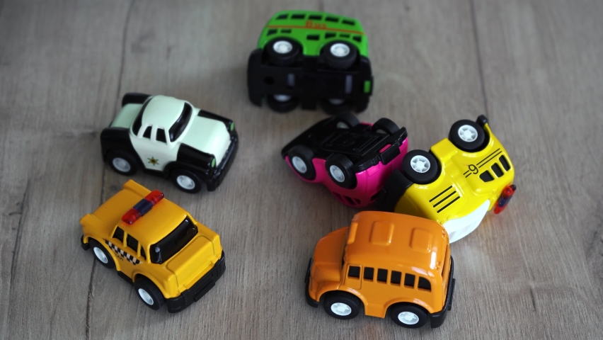 toy cars are on the table