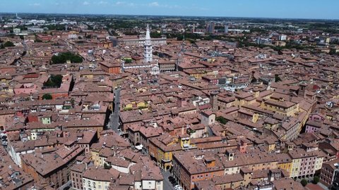 Aerial view of Modena city. Emilia Romagna, Italy