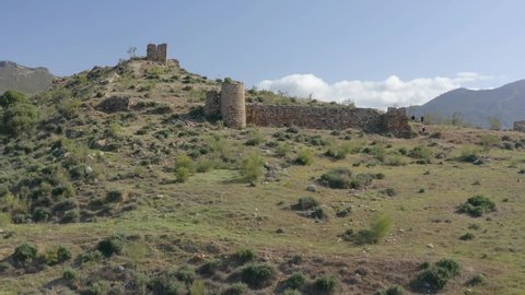 ancient ruins of the castle of Zalia in the province of Malaga, Andalusia.