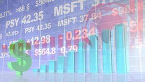 Animation of digital interface data over globe. global connections, business, digital interface, technology and networking concept digitally generated video. - Powered by Shutterstock - Get 15% off with code: PIKWIZARD15