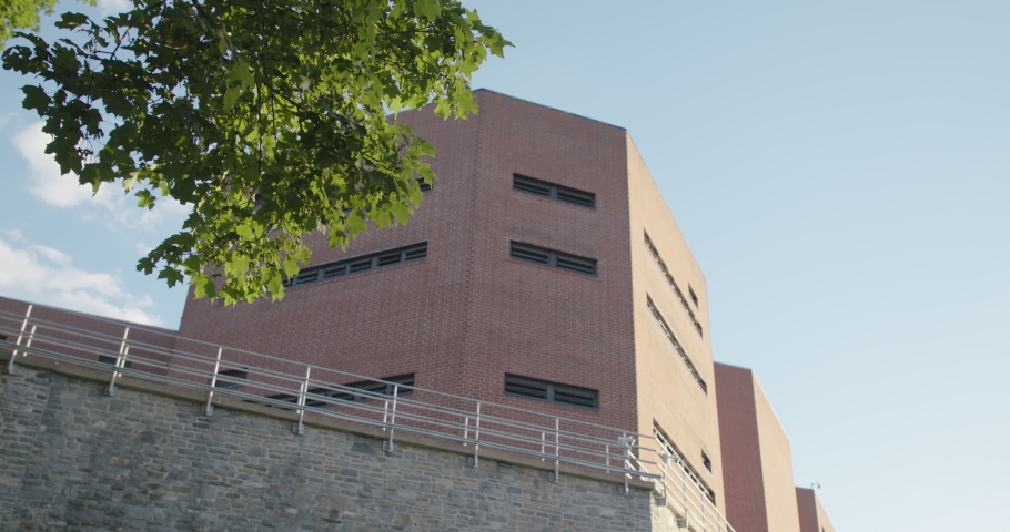 County Jail Exterior at Sunset