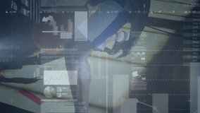 Animation of data processing over basketball players. global sports, digital interface, technology and networking concept digitally generated video. - Powered by Shutterstock - Get 15% off with code: PIKWIZARD15