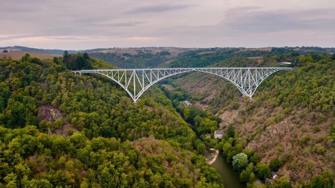 The Viaur Viaduct, a railway bridge in Aveyron, France