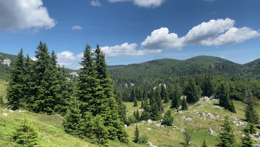 Northern Velebit national park in Croatia landscape