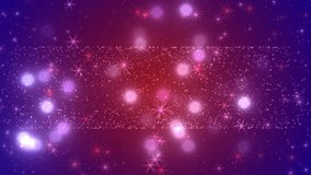Twinkly sparkly animated star and galaxy effect to infer an abstract banner