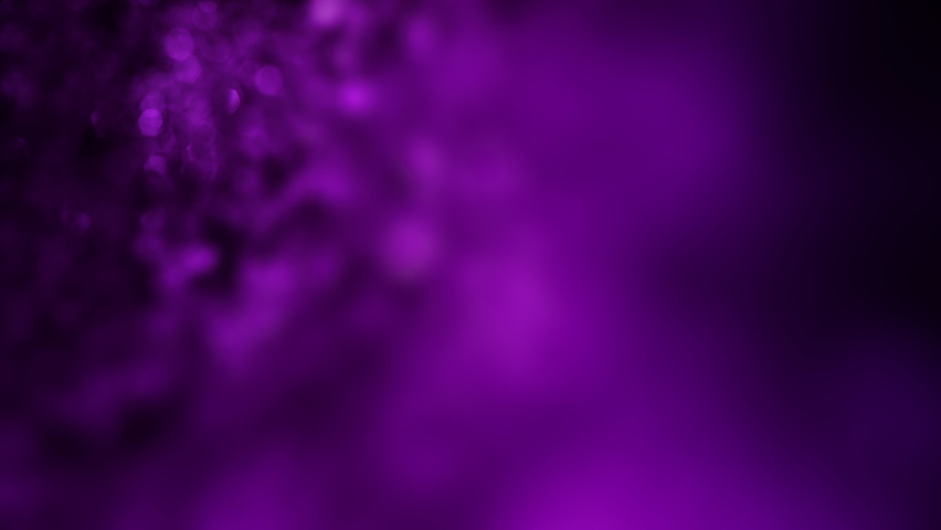 Abstract purple horizontal copy space background loop template with defocused bokeh glints. Elegant 3D animation concept for announcement inserts and social media video blog or festive presentation. Royalty-Free Stock Footage #1075577741