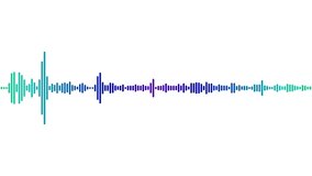Abstract sound waves isolated on white background. Digital radio signal symbols.Audio music equalizer,voice wave audio soundtrack shapes.