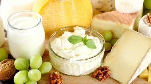 dairy products- cheese, milk, butter