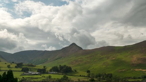 Time Lapse of sun and clouds in the English Lake District