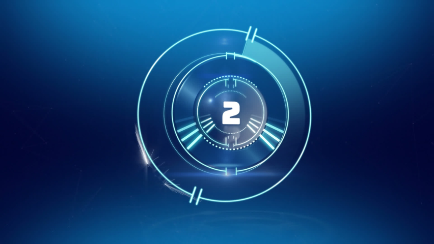 Animation of safe lock rotating with number countdown on blue background. digital data security technology interface concept digitally generated video. - Powered by Shutterstock - Get 15% off with code: PIKWIZARD15
