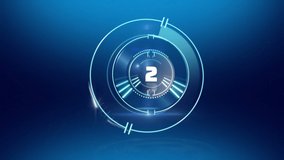 Animation of safe lock rotating with number countdown on blue background. digital data security technology interface concept digitally generated video. - Powered by Shutterstock - Get 15% off with code: PIKWIZARD15