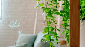 Smart home concept - modern room with virtual interactive elements - Powered by Shutterstock - Get 15% off with code: PIKWIZARD15