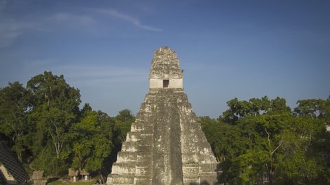 Mayan Temple I (Gran Jaguar) at Tikal National Park - Guatemala (time-Lapse)