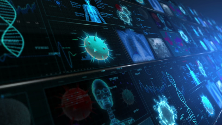 Corona Virus covid-19 Animated Background