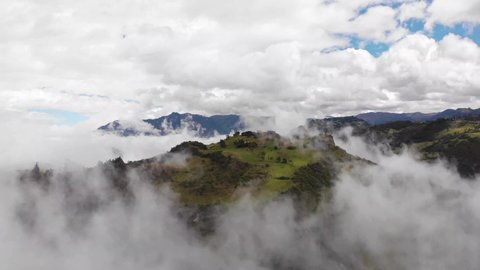 Flying over the mountains of Ecuador