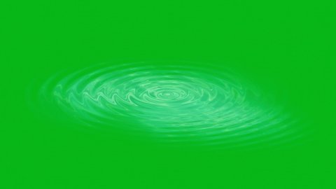 Water waves motion graphics with green screen background