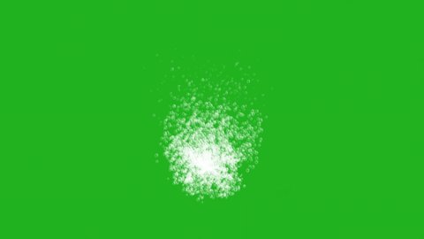 Bubble burst green screen motion graphics