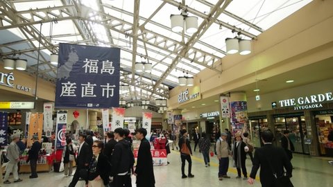 Tokyo, Japan - October 26, 2017 : Tokyo Japan of tourist walking at Ueno Station