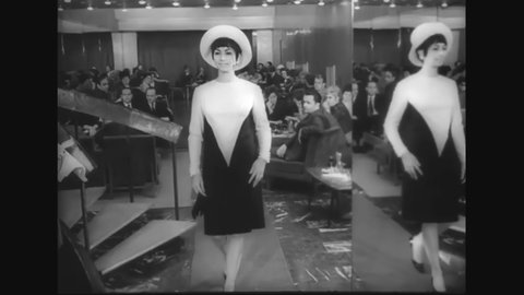 CIRCA 1966 - Women model new fashions in Budapest, Hungary.