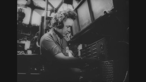 CIRCA 1944 - WACs perform maintenance and mechanic work on US Army airplanes in Arizona.