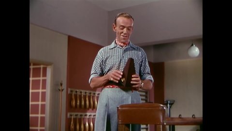 CIRCA 1951 - In this musical, a tap dancer (Fred Astaire) uses a metronome while trying to choreograph a new dance.