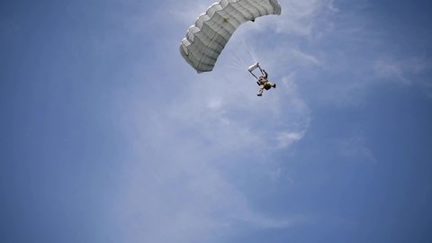 CIRCA 2020 353rd Special Operations Group land during a High Altitude, Low Opening HALO parachute training exercise, Japan.