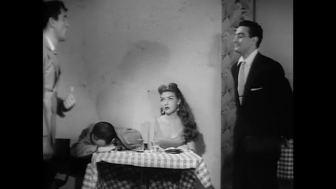CIRCA 1954 - In this drama film, a burlesque hall bouncer (Lenny Bruce) kills a man for getting violent with his thieving girlfriend who works there.