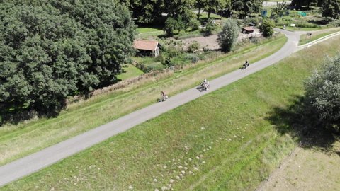 Drone footage Zwolle uitzicht Peperbus