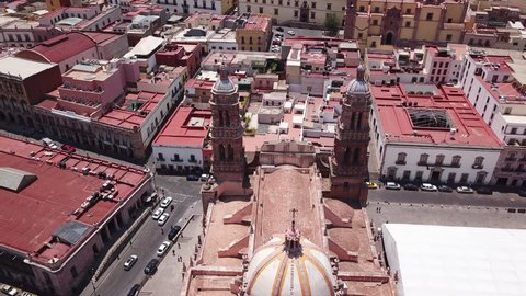 Daytime view of the urban skyline of Zacatecas City, Zacatecas, Mexico.
